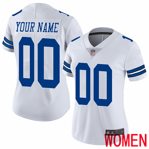 Limited White Women Road Jersey NFL Customized Football Dallas Cowboys Vapor Untouchable->customized nfl jersey->Custom Jersey